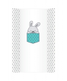 Klups tvrda podloga za presvlacenje beba 70 cm - Little Bunnies Blue