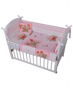 Textil komplet posteljine za bebe vesele Mede