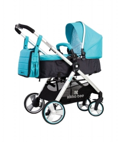 Kikka Boo kolica za bebe 2u1 Bali Summer Blue Baltic