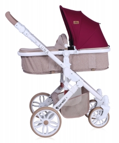 Bertoni Kolica za bebe 2 u 1 Luna Beige & Red