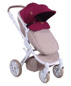 Bertoni Kolica za bebe 2 u 1 Luna Beige & Red