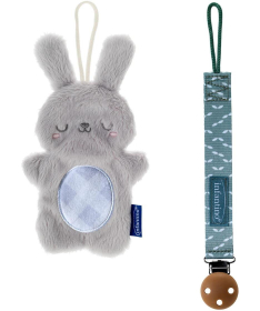 Infantino plišani zeka sa trakom za lažu Siva 22115430