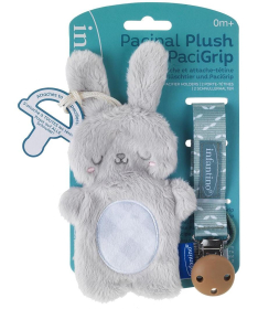 Infantino plišani zeka sa trakom za lažu Siva 22115430