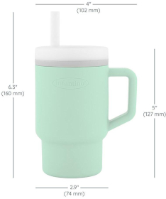Infantino silikonska čaša sa slamčicom 266ml, 6m+ Melanž - 22115406