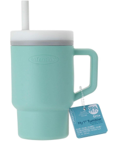Infantino silikonska čaša sa slamčicom 266ml, 6m+ Melanž - 22115406