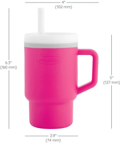 Infantino silikonska čaša za decu My 1st Tumbler Pink 22115435