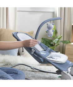 Ingenuity ležaljka za bebe Happy Bell Massage Bouncer Chambray SKU16854