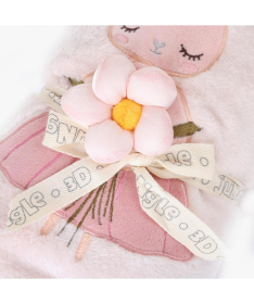 Jungle ćebe za bebe 3D Zeka roze 75x100 cm 31002140