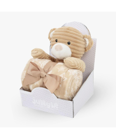 Jungle ćebe sa igračkom za bebe Meda Bež 31001961