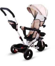Jungle Girotto tricikl za decu sa belim ramom do 25 kg Beige