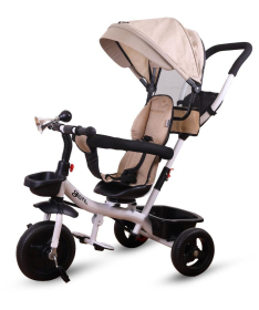 Jungle Girotto tricikl za decu sa belim ramom do 25 kg Beige