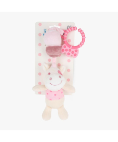 Jungle igračka za bebe sa zvečkom Hippo Roze 31001868