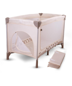 Jungle Moon prenosivi krevetac za bebe 1 nivo Beige