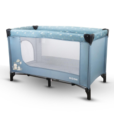 Jungle Moon prenosivi krevetac za bebe 1 nivo Blue