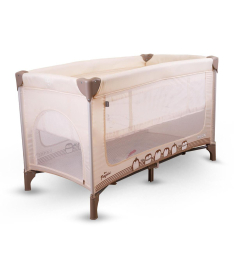Jungle Moon prenosivi krevetac za bebe 2 nivoa Beige