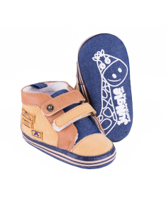 Jungle nehodajuće patike za dečake 0-4 meseca Teget&Braon 310628