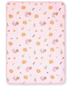 Jungle vodootporna navlaka sa lastišom za dušek 50x70 cm Veverice roze