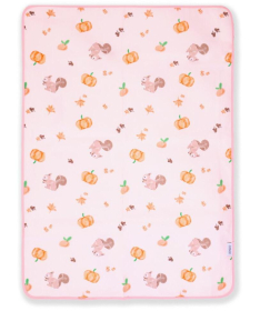 Jungle vodootporna navlaka sa lastišom za dušek 60x120 cm Veverice roze