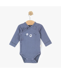 Just Kiddin Baby bodić za dečake na preklop veličina 62 Boys Varsity Dark Blue - 17001561