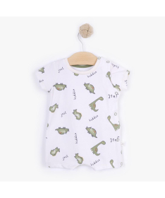 Just Kiddin Baby Dino Park zeka sa kratkim rukavima dečake Veličina 56 Beige&Green
