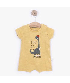 Just Kiddin Baby Dino Park zeka sa kratkim rukavima dečake Veličina 56 Yellow