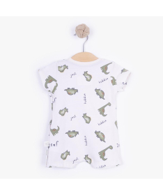 Just Kiddin Baby Dino Park zeka sa kratkim rukavima dečake Veličina 62 Beige&Green