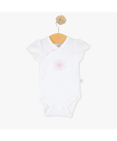 Just Kiddin Baby letnji bodić za devojčice na preklop veličina 62 Floating Fairies Bela