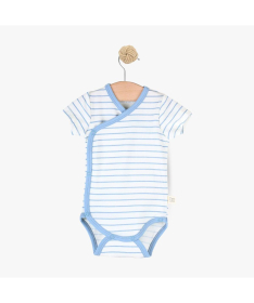 Just Kiddin baby Little Roar bodić kratki rukav za dečake na preklop veličina 56 Blue - 17001223