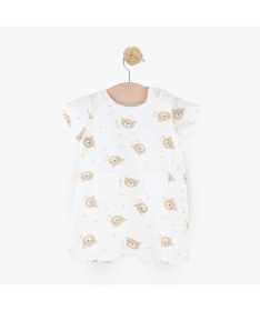 Just Kiddin baby Little Roar zeka za dečake sa kratkim rukavima veličina 56 Bež - 17001343