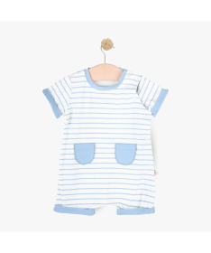 Just Kiddin baby Little Roar zeka za dečake sa kratkim rukavima veličina 56 Plave prugice - 17001348