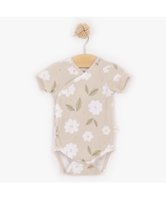 Just Kiddin Baby Magical Summer bodić za devojčice kratak rukav Veličina 62 Beige&Green