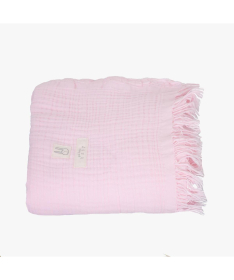 Just kiddin baby muslni prekrivač za bebe 100x120cm svetlo Roze 10001162