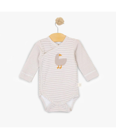 Just Kiddin Baby organic bodić za bebe na preklop veličina 56 Tiny Friends Duck - 17001859
