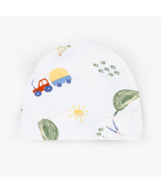 Just Kiddin Baby organic kapica za dečake veličina 56 My Tiny Farm Multicolor - 17001849