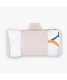 Just Kiddin Baby organic pamučni prekrivač za bebe 2 u 1 Jungle Family