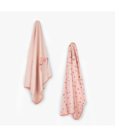 Just Kiddin Baby organic pamučni prekrivač za devojčice 2 u 1 My Magic Forest Butterflies - 18001985