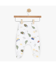 Just Kiddin Baby Organic pantalone sa stopicama za dečake veličina 62 My Tiny Farm Šarene - 17001770