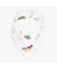 Just Kiddin Baby organic portikla/marama za dečake My Tiny Farm Beige - 17001857