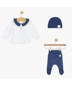 Just Kiddin Baby organic set odeće za dečake 3 u 1 veličina 62 My Tiny Farm Denim - 17001832