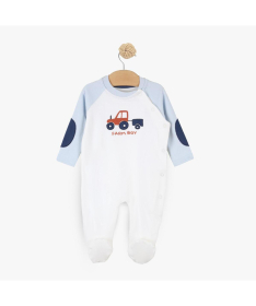 Just Kiddin Baby organic zeka za dečake veličina 68 My Tiny Farm Bež - 17001799