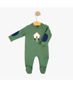 Just Kiddin Baby organic zeka za dečake veličina 68 My Tiny Farm Zelena - 17001809