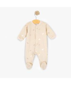Just Kiddin Baby organic zeka za devojčice veličina 62 Tiny Friends Beige - 17001944
