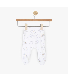 Just Kiddin Baby pantalone sa stopicama za dečake veličina 62 Boys Varsity White - 17001599