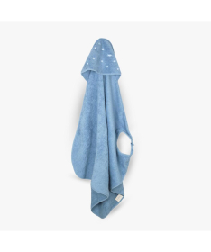 Just Kiddin baby peškir za bebu 100x100 cm Plave Zvezdice