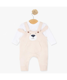 Just Kiddin Baby set odeće za dečake 2 u 1 veličina 56 Born to Fly Bež 17002234