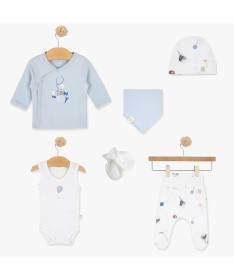 Just Kiddin Baby set odeće za dečake 6 u 1 veličina 62 Born to Fly Šarena 17002219
