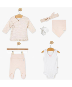 Just Kiddin Baby set odeće za devojčice 6 u 1 veličina 56 Born to Fly Bež 18002284