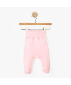 Just Kiddin Organic pantalonice sa stopicama za devojčice 3-6 meseci Puder Rose - 18001179