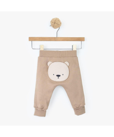 Just Kiddin Organic pantalonice za dečake 0-3 meseca Bear Brown - 11006133