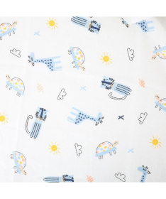 Just kiddin tetra pelene za bebe 80x80 cm 3 komada Animals Blue